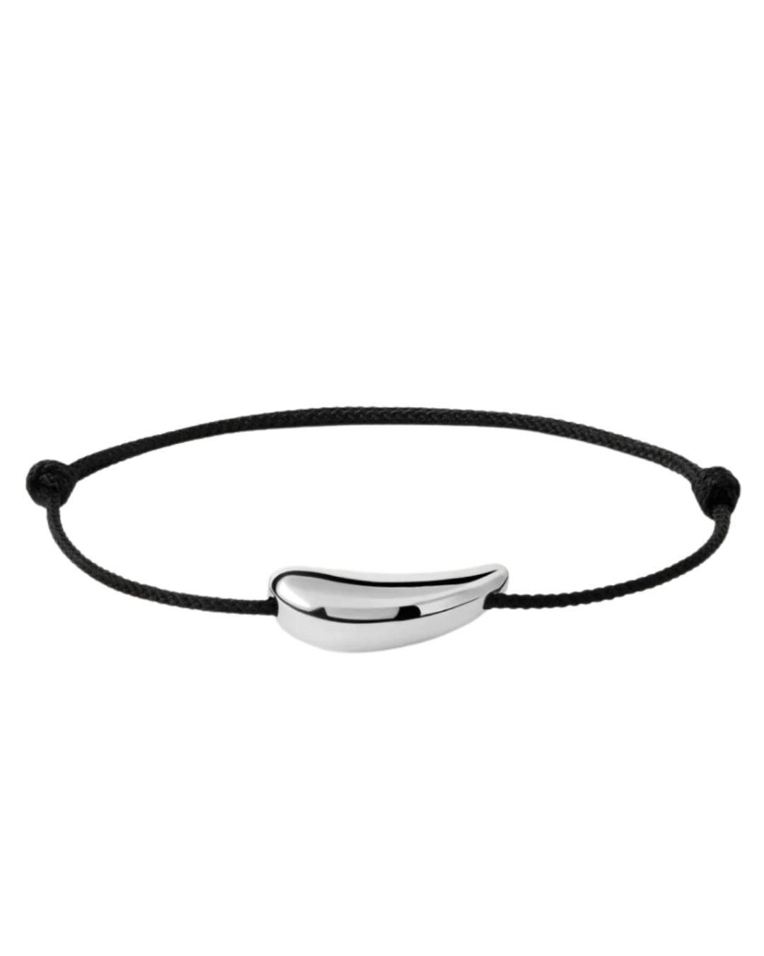 Orbit silver cord bracelet