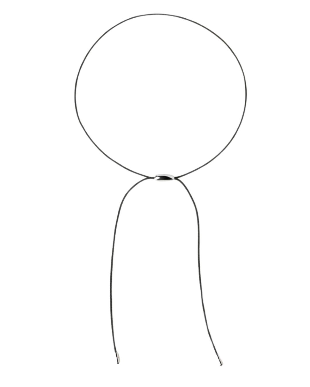 Oslo silver cord necklace