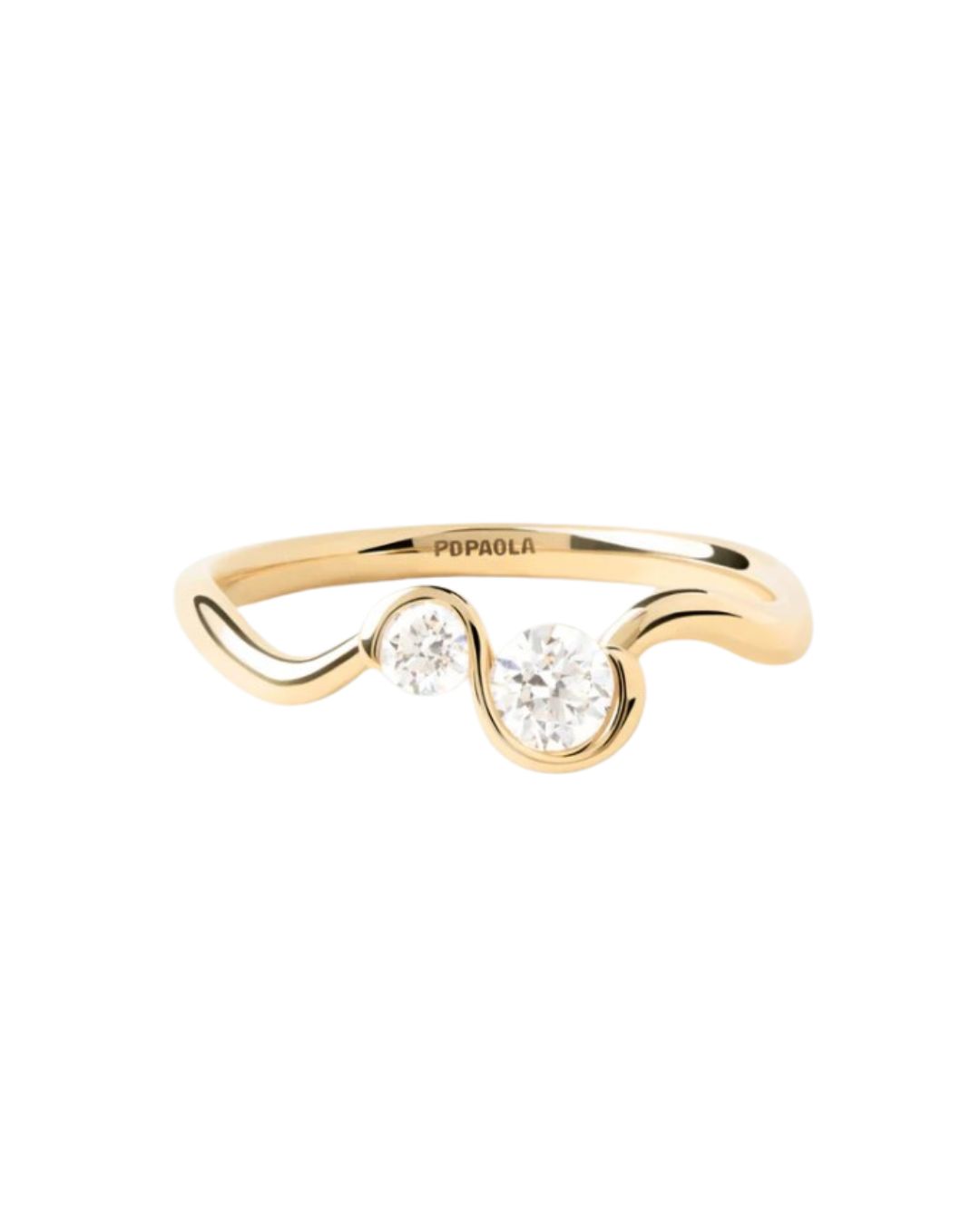 Diamonds and gold Dafne ring size 7