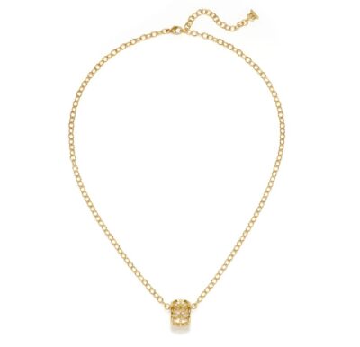 18K Vine Charm Necklace