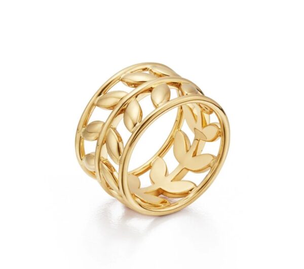 18K Vine Ring size 7