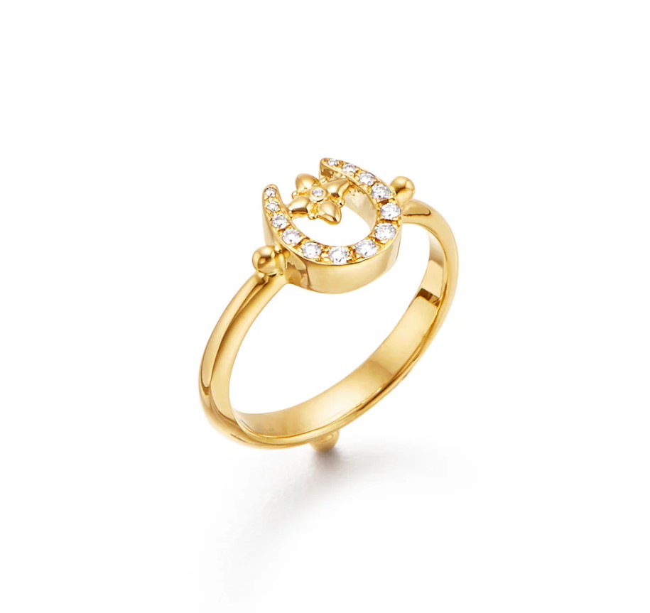 18K Horseshoe Ring size 7
