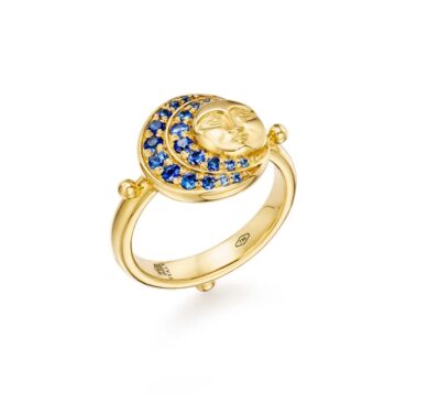 18K Lunar Eclipse Ring size 6.5