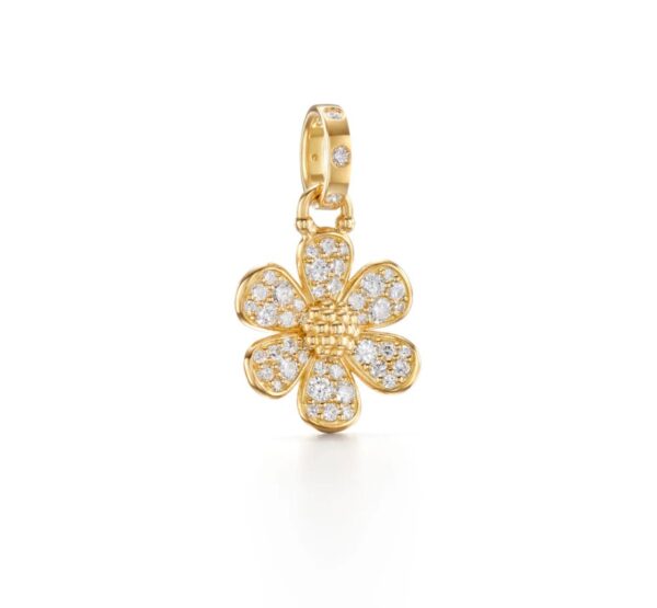 18K Snow Flower Pendant
