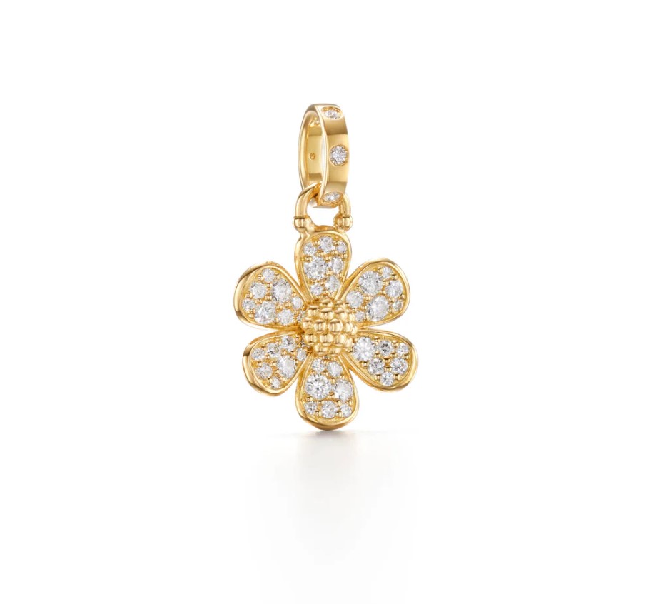 18K Snow Flower Pendant