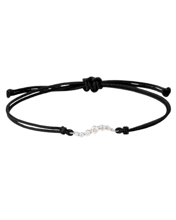 Venus Diamond Black cord bracelet