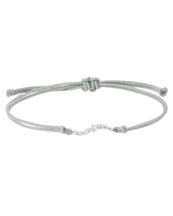 Venus Diamond Grey cord bracelet