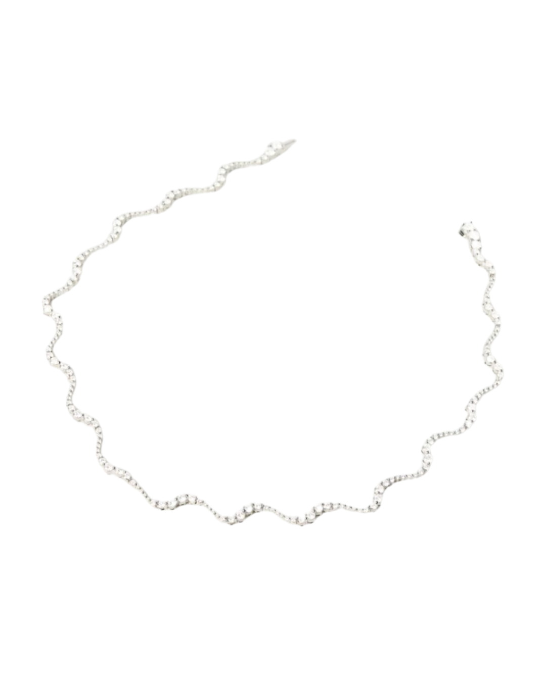 Diamonds and white gold Venus choker necklace size Small
