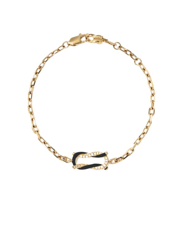 BLACK FRUIT HOOPS NECKLACE