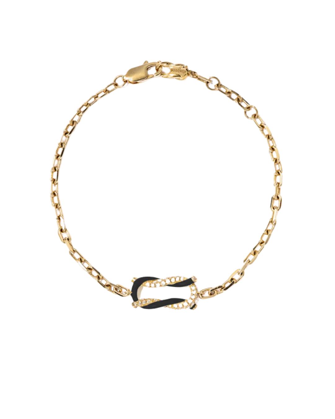 BLACK FRUIT HOOPS NECKLACE