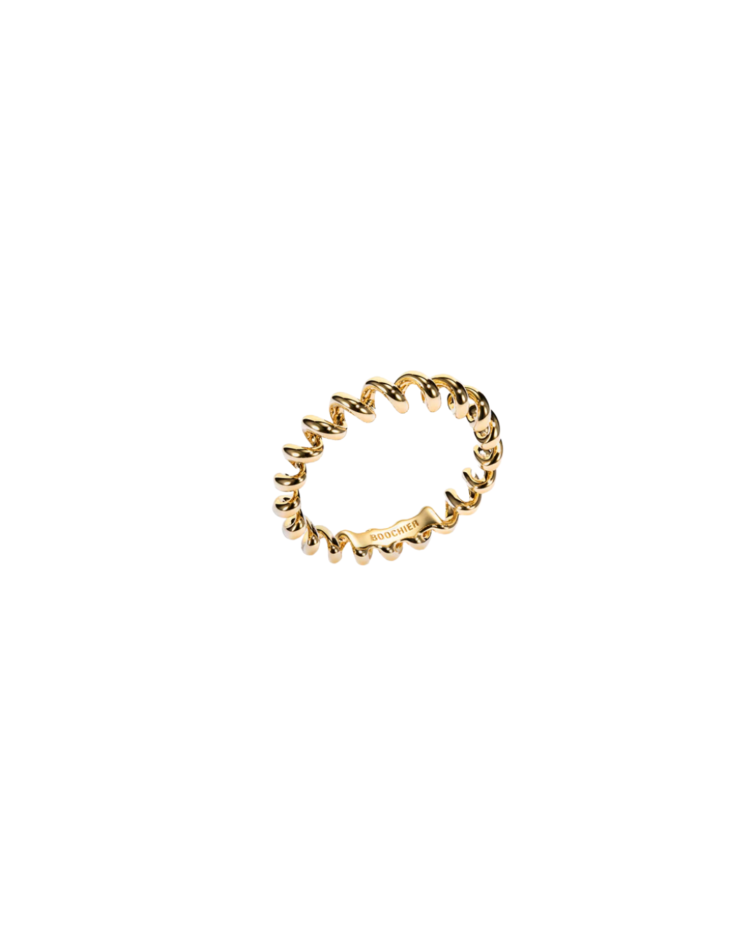 18YG MINI SLINKEE RING, SIZE 7