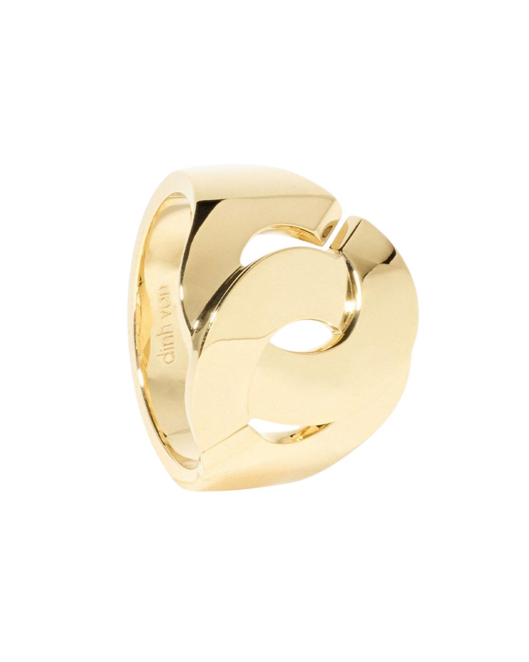 Dinh Van Menottes 18K Yellow Gold Ring   Size 7