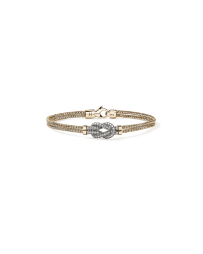 Love Knot Bracelet, Gold, Diamonds Size M