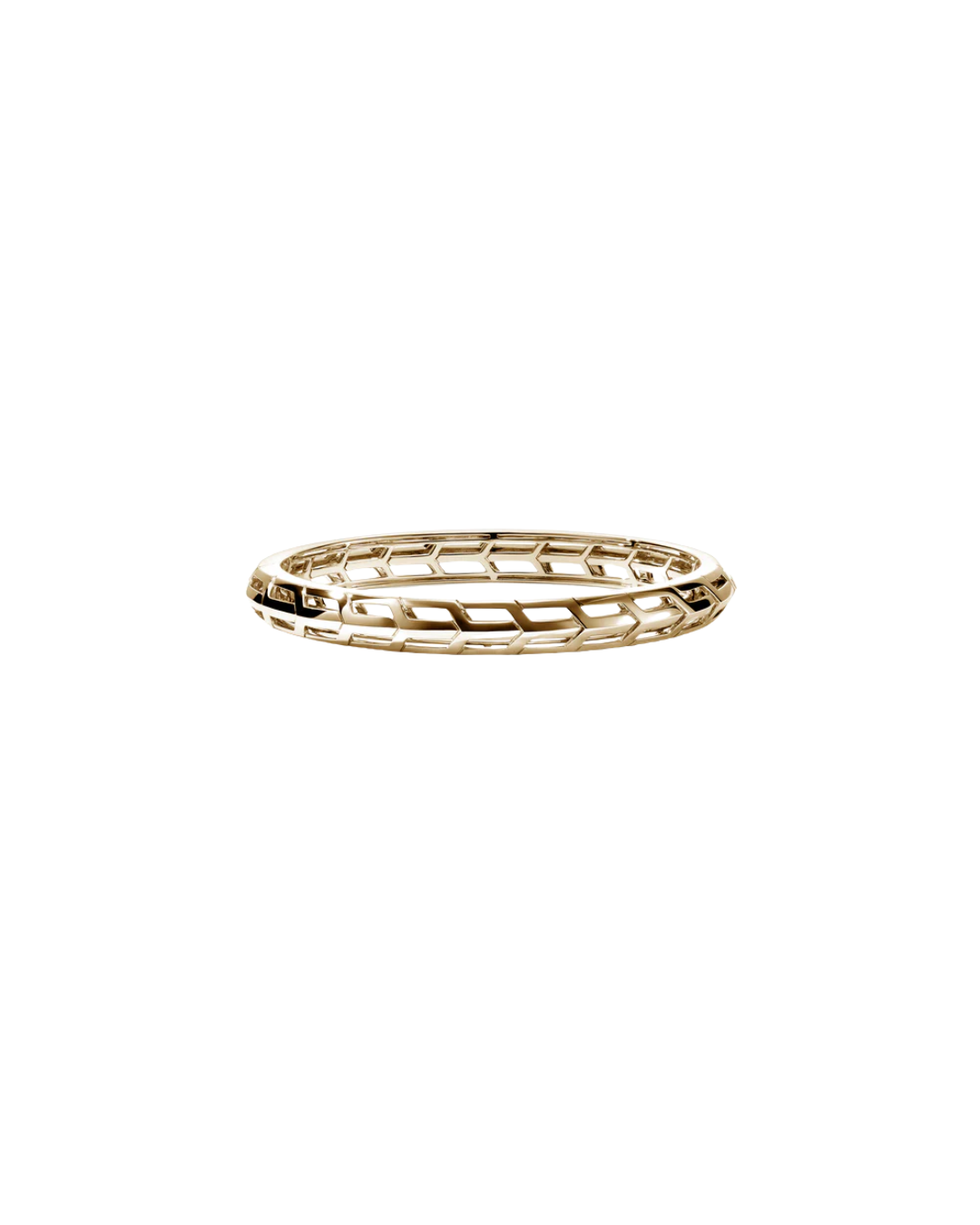 Icon 50 Hinged Bangle, Gold Size M