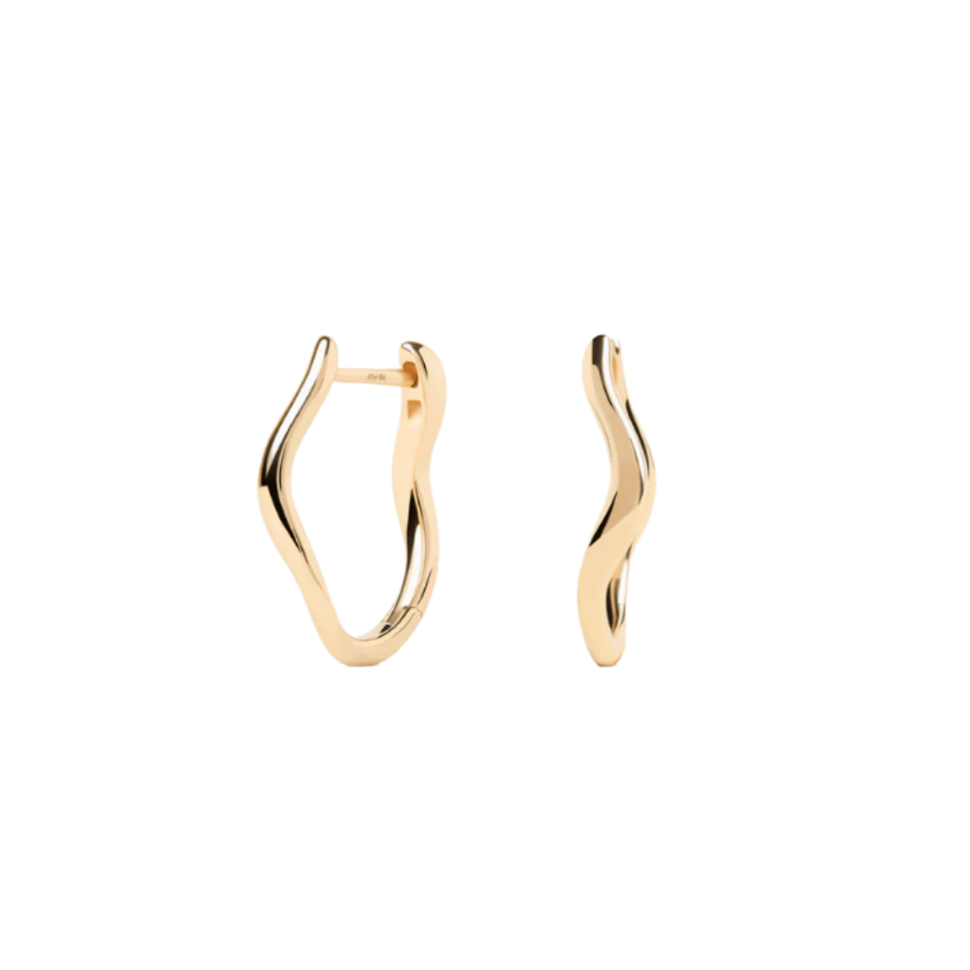 Gold Mini Selene hoops