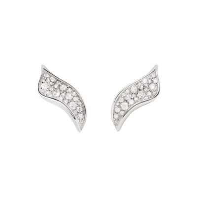 Diamonds and white gold Violet earrings