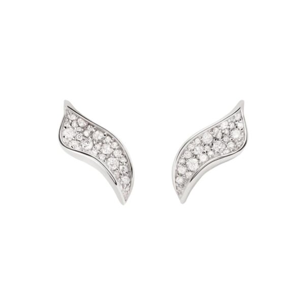 Diamonds and white gold Violet earrings