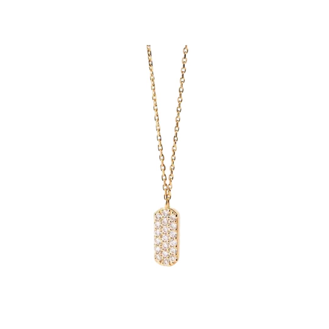 Diamonds and Gold Icy Necklace