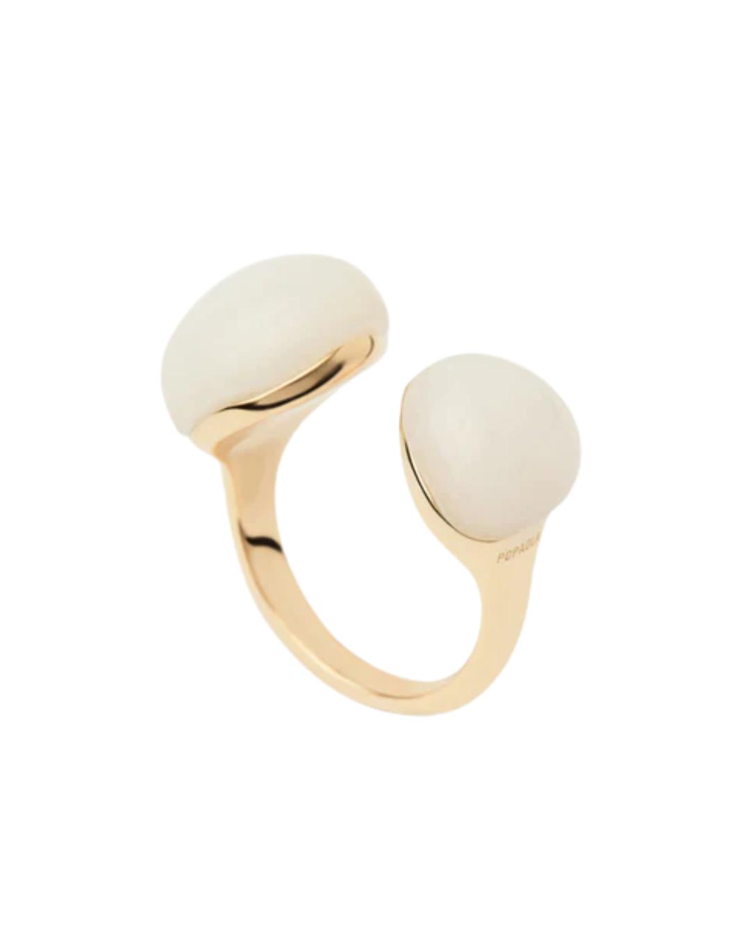 Quartz Gravity ring, Size 5.5