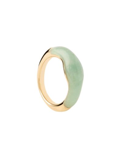 Green aventurine Nami ring size 6