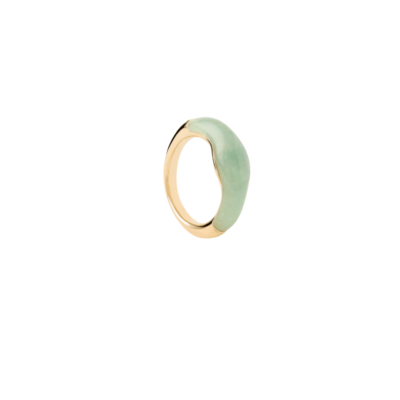 Green aventurine Nami ring size 6