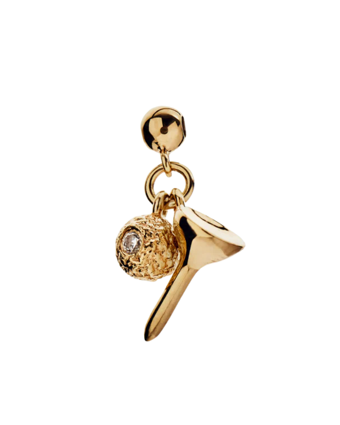 Golf Ball and Tee Charm