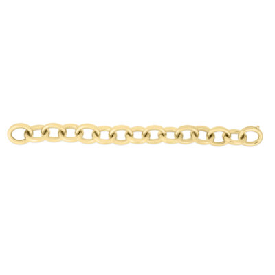 18K YELLOW BOLD ROUND ROLO LINK BRACELET