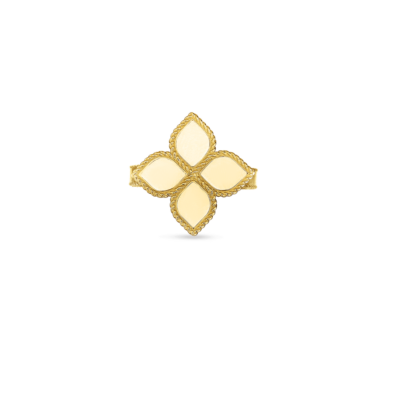 18K YELLOW GOLD PRINCESS FLOWER RING