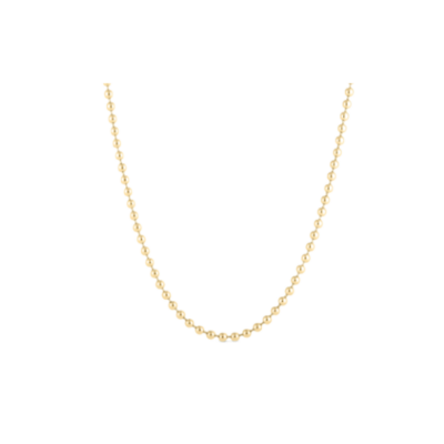 Classic Yellow Gold Ball Chain Length 18""