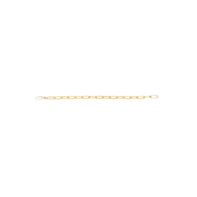 Designer Gold Yellow Gold Paper Clip Link Bracelet Length 8""