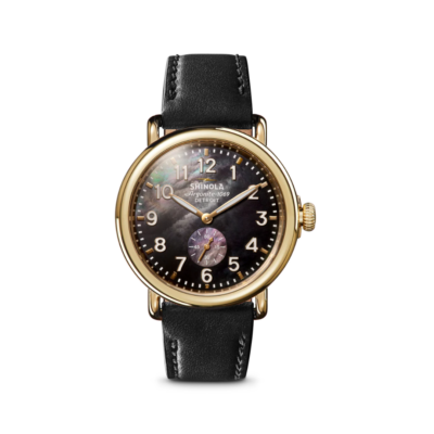 Runwell 41mm Mother of Pearl Black Dial Quartz Watch