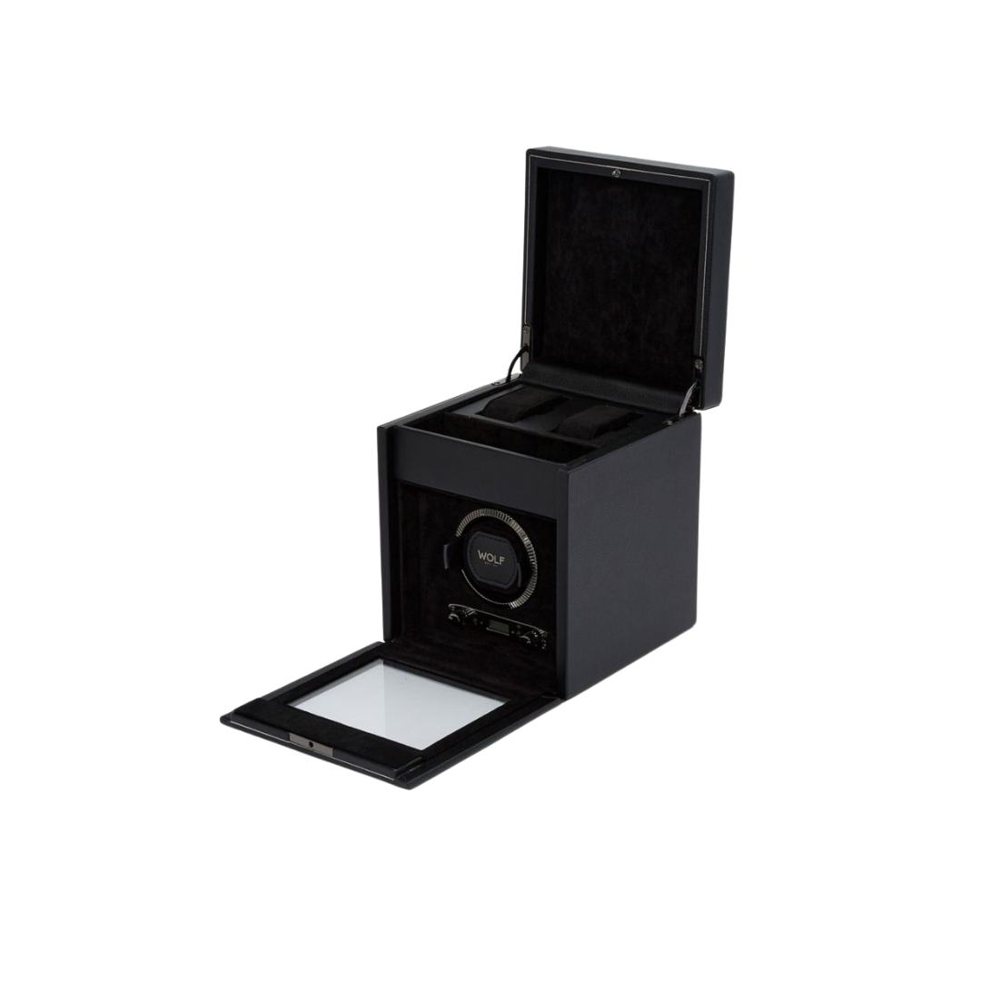 British Racing Single Watch Winder with Storage