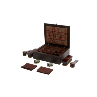 WM Brown Shoe Shine Case