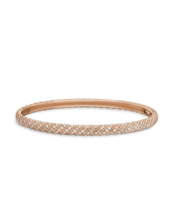 Cable Edge Cuff Bracelet in 18K Yellow Gold, 5.5mm