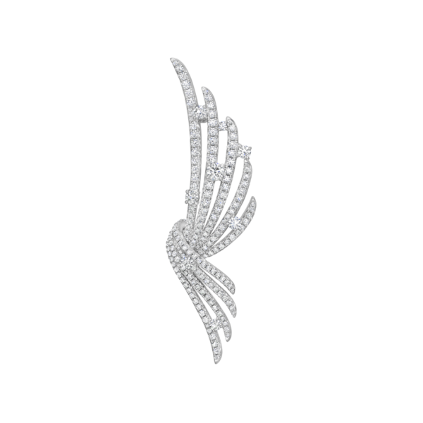 Vela French Cut Pavé Convertible Brooch