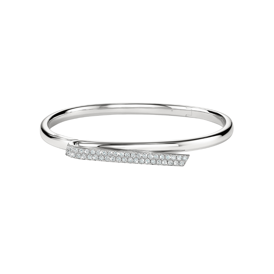Inside/Out  Diamond Flip Bangle