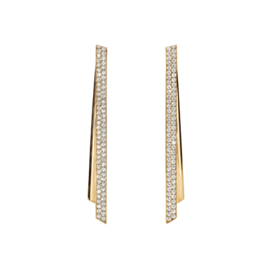 Hearts on Fire 18K Yellow Gold Inside/Out Diamond Stiletto Flip EarringsINSIDE/OUT Diamond Stiletto Flip Earrings