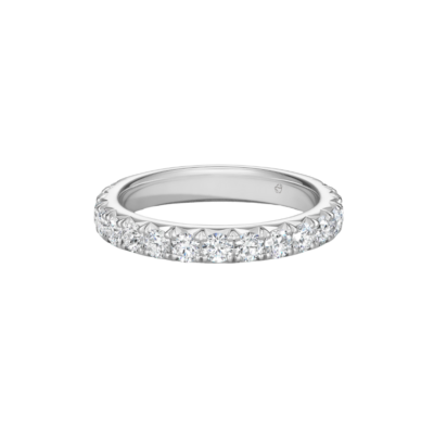 Vela French Cut Pavé Band, Size 6.5