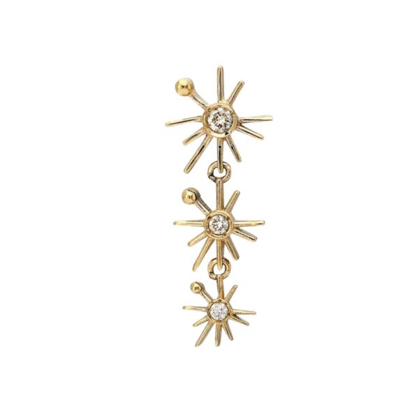 ¡Buenos Días! Mini Sun Triple Dangler - White Diamond