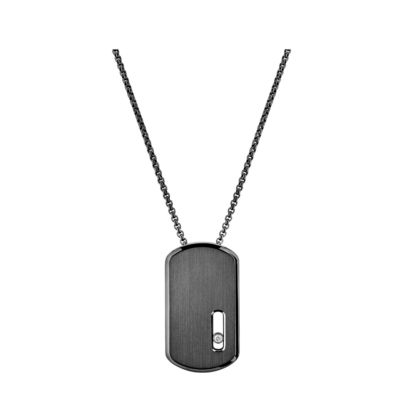 Move Titanium Graphite LM Pendant Necklace