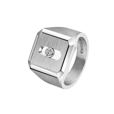 Move Titanium Natural Signet Ring, Size 9
