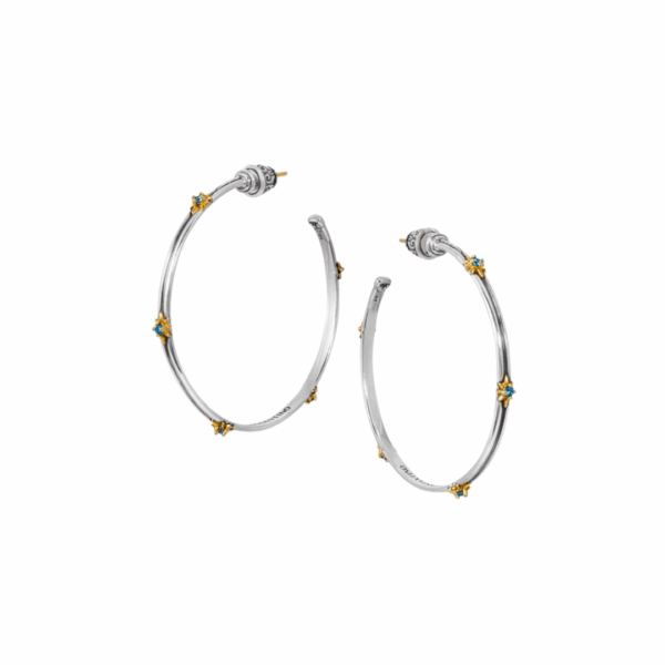 Astria Star Axis Hoop Earrings