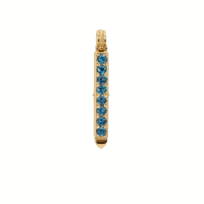 18KT Gold London Blue Tropaz Pendant