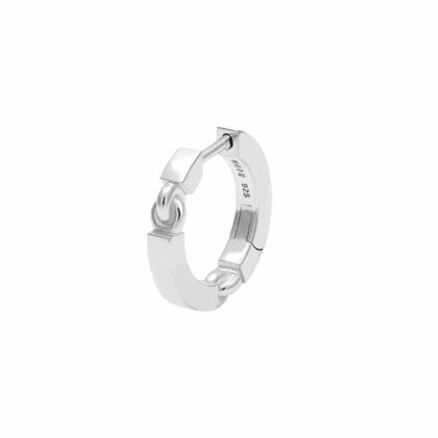 Aphelion Single Earring in Sterling Silver in 16MM