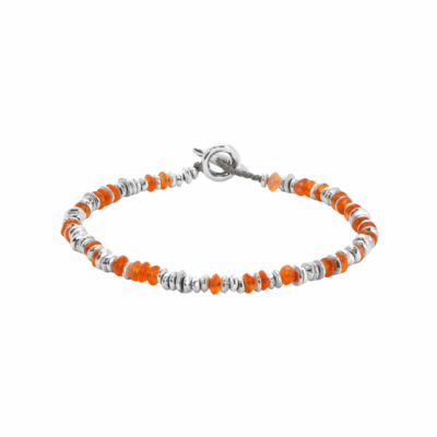 Pilla Bracelet with Carnelian in Medium