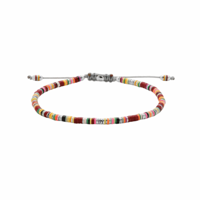 Mini Malli Bracelet Maroon Pattern, Medium