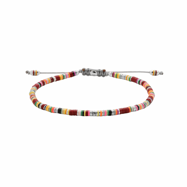 Mini Malli Bracelet Maroon Pattern, Medium