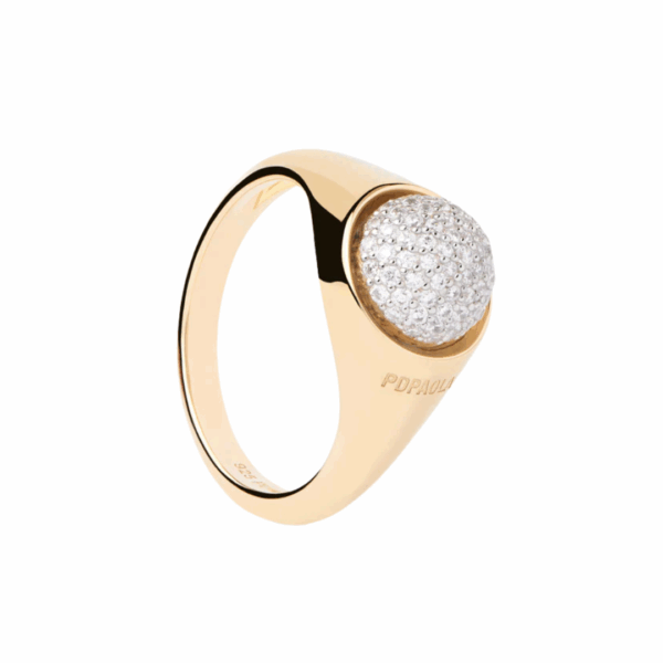 Pavé Moon Ring