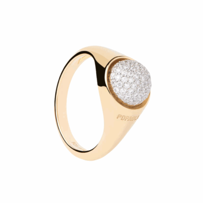 Pavé Moon Ring