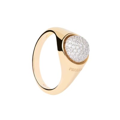 Pavé Moon Ring, Size 9